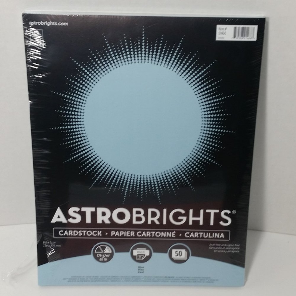 Astrobrights Cardstock Scrapbook Paper Blue